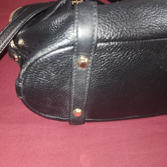 Michael Kors Black Leather Satchel Bag